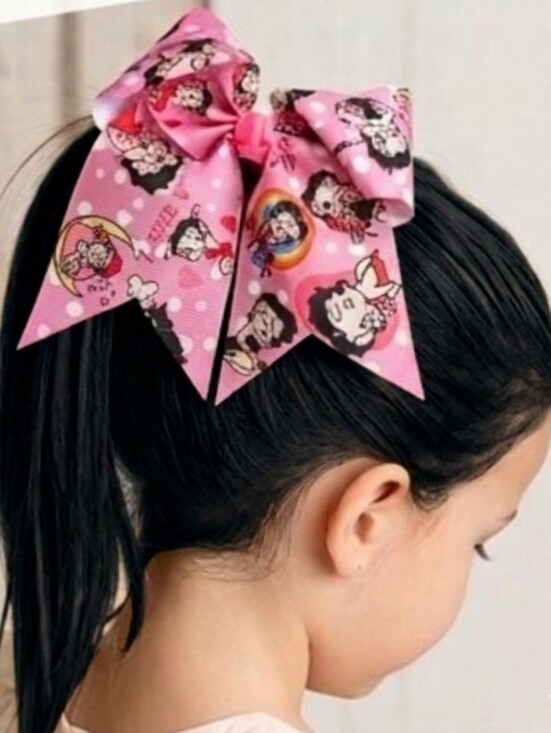 Betty Boop Accessories - Betty Boop Pink Polka Dot Jumbo Hair Bow Alligator Clip Accessory NWOT